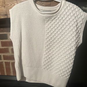 Rachel Zoe white sleeveless sweater